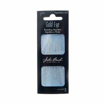 Beading Needle Gold Eye 7 PCS SIZE 11