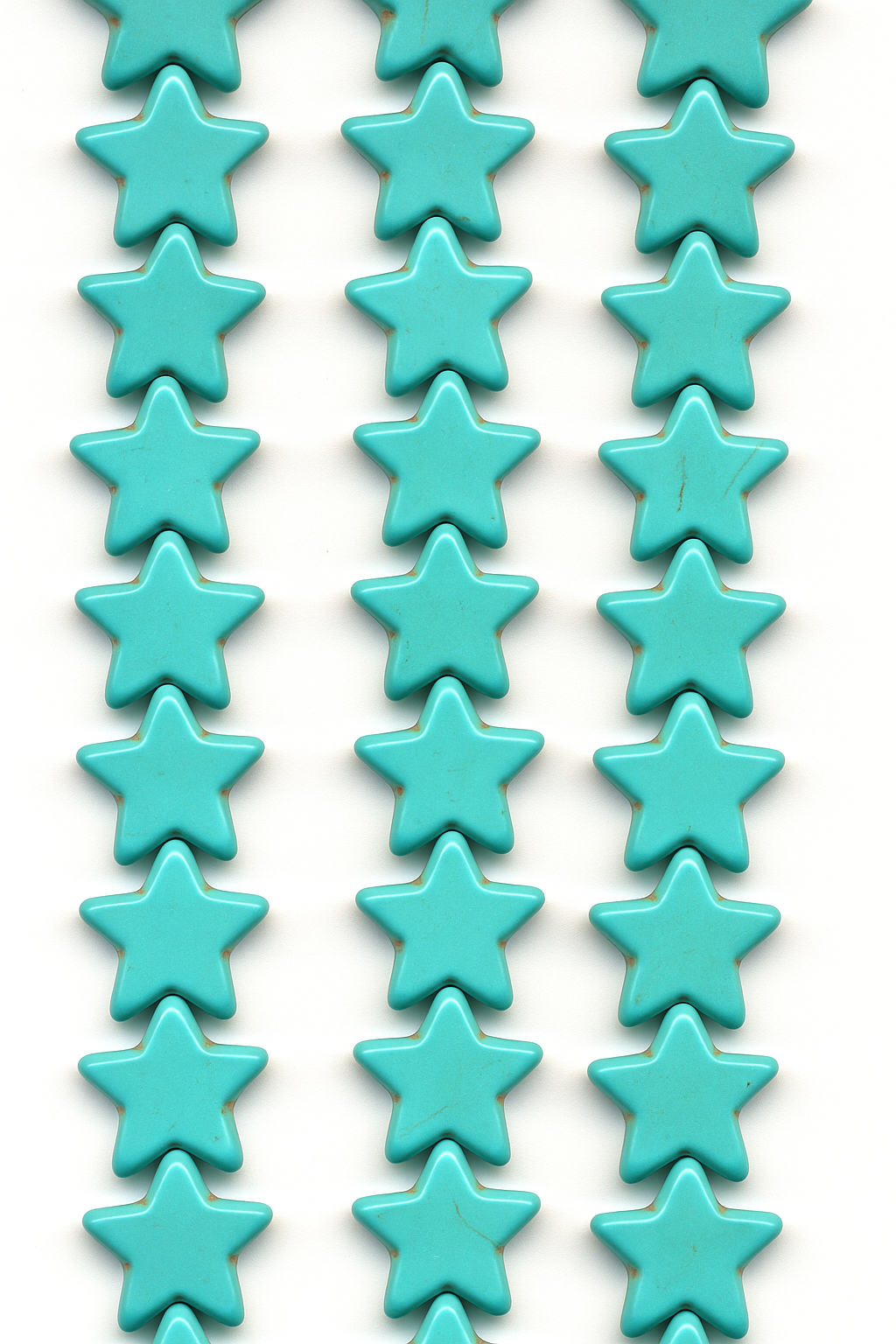 Blue Howlite (Magnesite) Star Beads