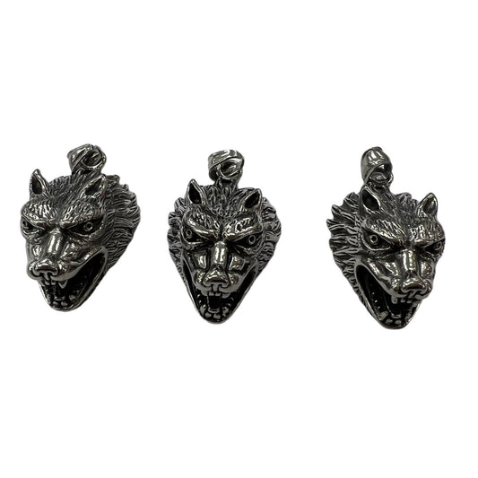 Stainless Steel Lion Head Pendant