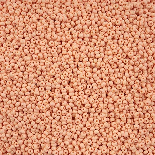 Czech Seed Beads 10/0 PermaLux Dyed Chalk Apricot Matt, 42126