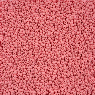 Czech Seed Beads 10/0 PermaLux Dyed Chalk Pink Matt, 42130