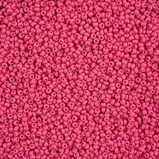 Czech Seed Beads 10/0 PermaLux Dyed Fushia Matt, 42132