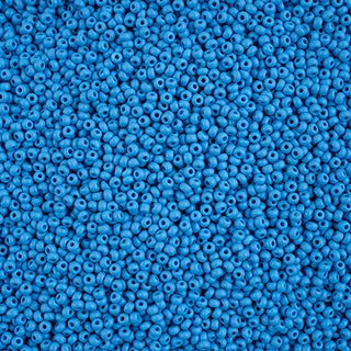 Czech Seed Beads 10/0 PermaLux Dyed Chalk Light Blue Matt, 42141