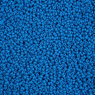 Czech Seed Beads 10/0 PermaLux Dyed Chalk Blue Matt, 42142