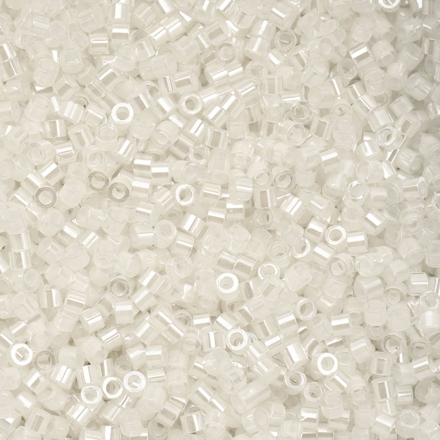 Cylin Beads 11/O White AB Lined 25g Bag