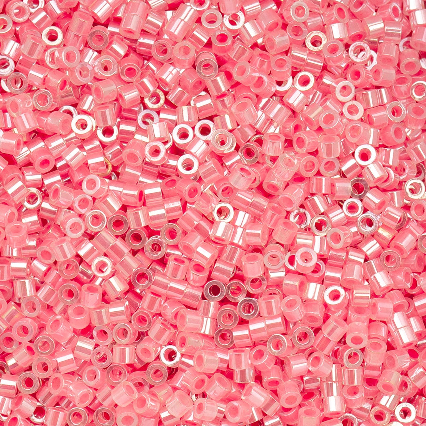 Cylin Beads 11/O Rose Lined Ceylon 25g Bag, 1028