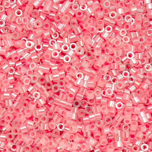 Cylin Beads 11/O Rose Lined Ceylon 25g Bag, 1028