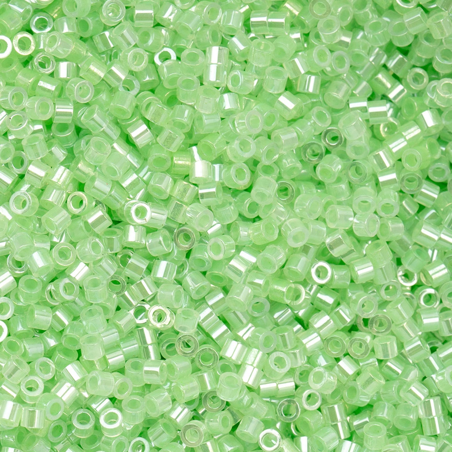 Cylin Beads 11/O Light Crystal Green Ceylon 25g Bag, 1029