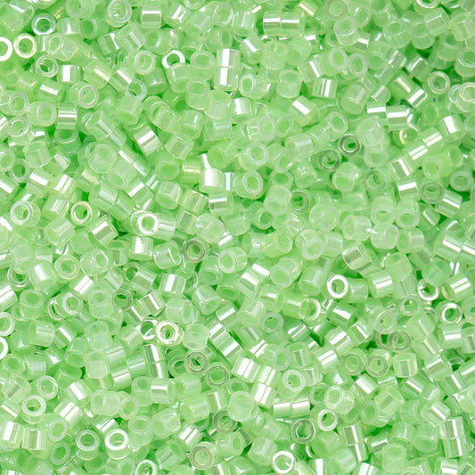 Cylin Beads 11/O Light Crystal Green Ceylon 25g Bag, 1029