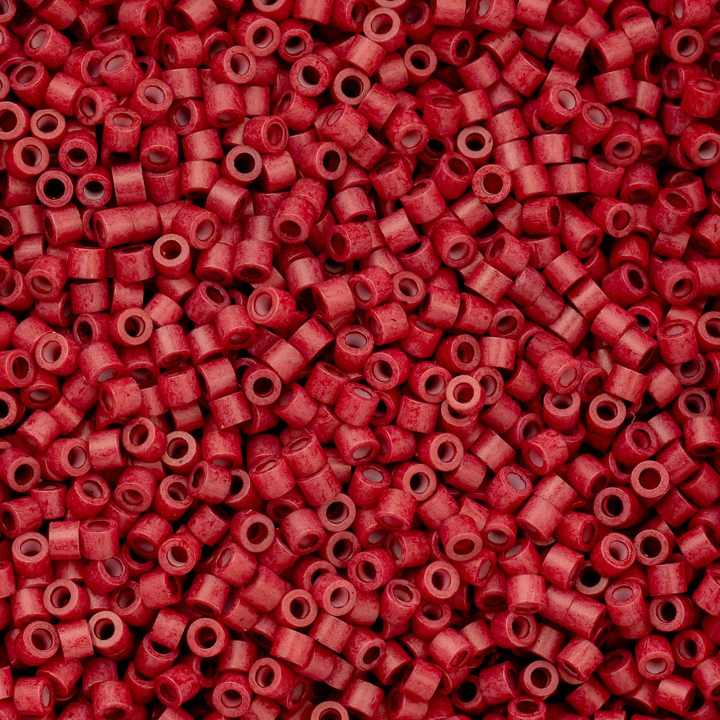 Cylin Beads 11/O Opaque Red Matte 25g Bag, 1037
