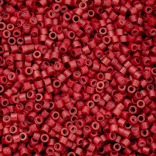 Cylin Beads 11/O Opaque Red Matte 25g Bag, 1037