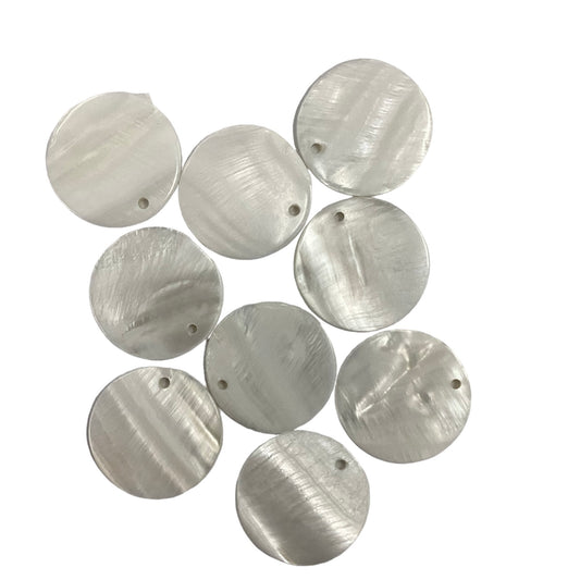 White Mother of Pearl Shell Pendants