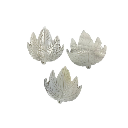 Mapple Leaf Mother of Pearl Shell Pendants