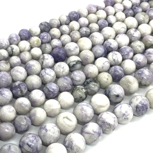 White Tiffany Jasper Natural Stone Beads