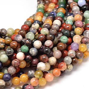 Multi Color Natural Stone Beads