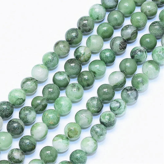 African Green Jade Natural stone Beads
