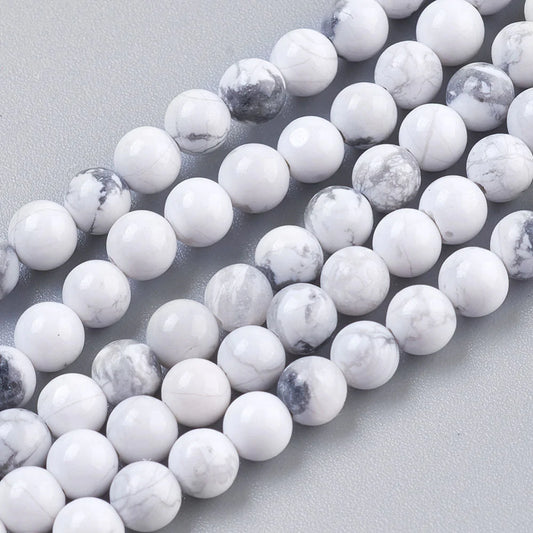 White Howlite Natural Stone Beads