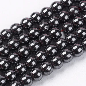 Hematite Round Shape Bead Strands 4mm