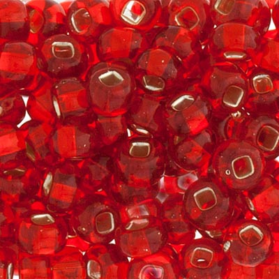 CZECH SEEDBEAD 2/0 S/L TR.LT.RED, 024