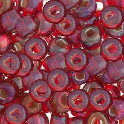 CZECH SEEDBEAD 2/0 TR.RED S/L AB, 028