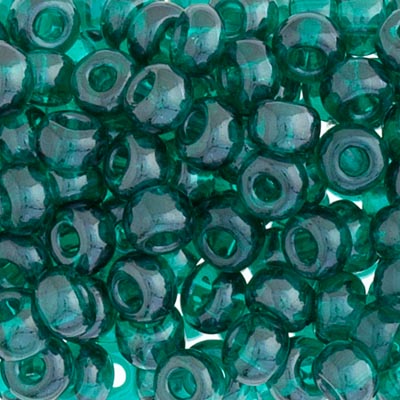 CZECH SEEDBEAD 2/0 TR.TEAL GREEN LUSTRE, 048