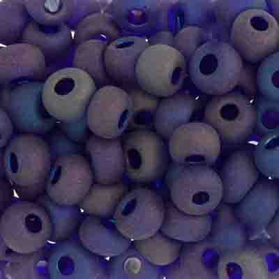 CZECH SEEDBEAD 2/0 TR.DK.BLUE AB MATT, 062