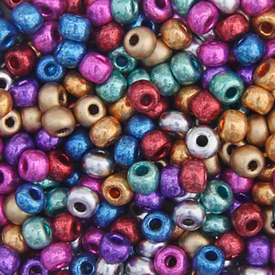 Czech 6/0 Metallic Multi-Mix, 059V