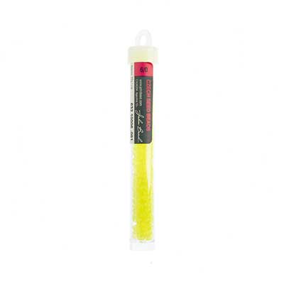 Czech Seed Bead 6/O Trans Neon Yellow, 091V