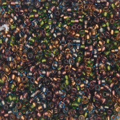 Czech Seed Bead 10/0 C/L Earth Tone Mix, 002