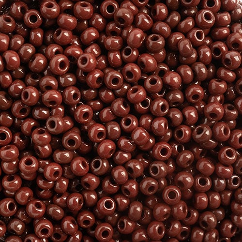 Czech Seed Bead 10/0 Opaque Dark Brown, 014