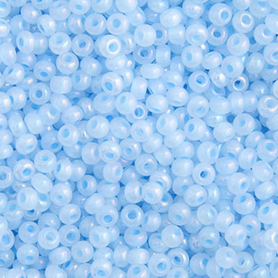 Czech Seed Bead 10/0 Opaque Dyed Iris Blue, 029