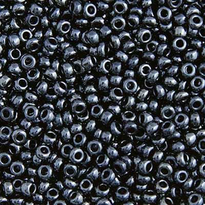 Czech Seed Bead 10/0 Metallic Gunmetal, 032