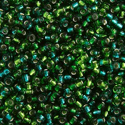 Czech Seed Bead 10/0 SeaGreen Mix S/L, 036