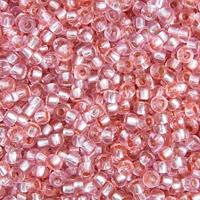 Czech Seed Bead 10/0 Transparent Pink Mix S/L, 040