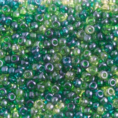 Czech Seed Bead 10/0 SeaGreen Mix Luster, 041