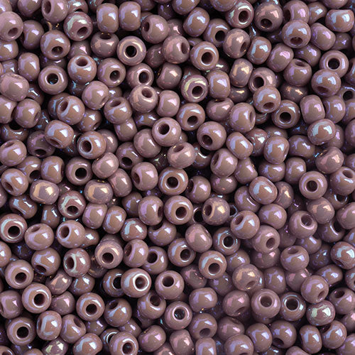 Czech Seed Bead 10/0 Opaque Mauve AB, 050