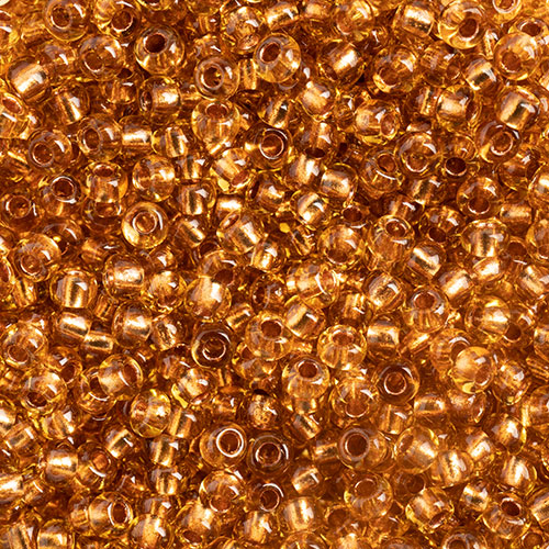 Czech Seed Bead 10/0 Topaz/Copperline, 053