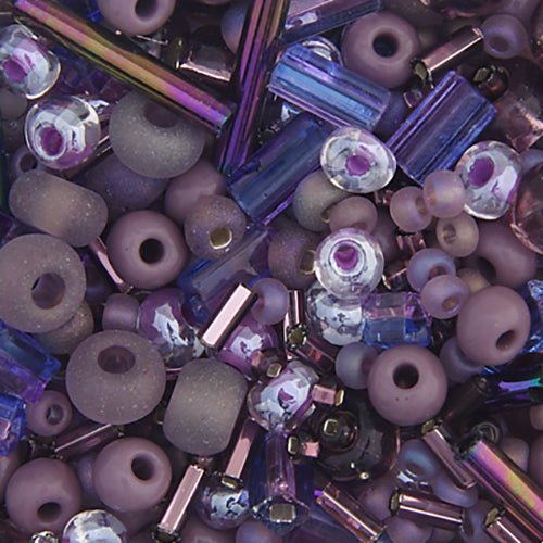 Czech Seed Bead ASST'D 10/0 Purple, 076