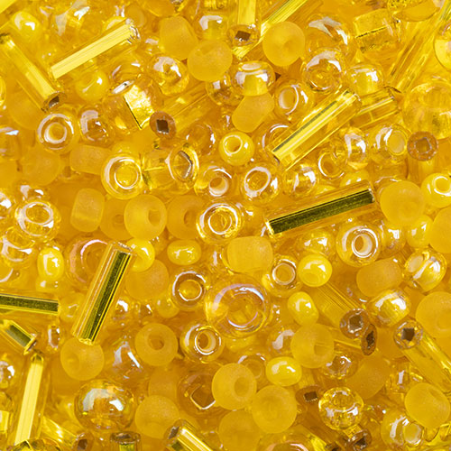 Czech Seed Bead ASST'D 10/0 Yellow, 078