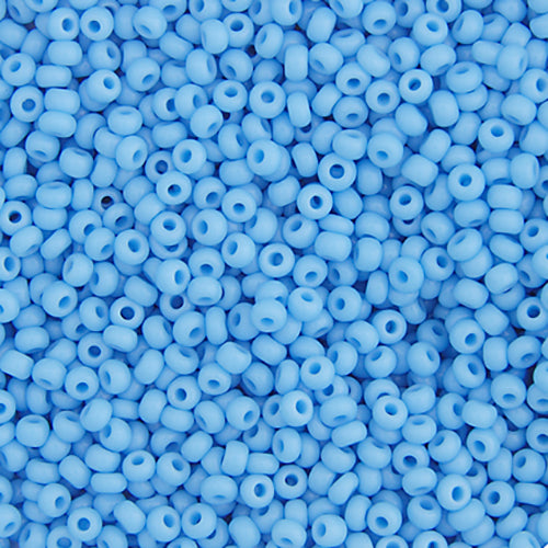 Czech Seed Bead 10/0 Opaque Light Blue, 081