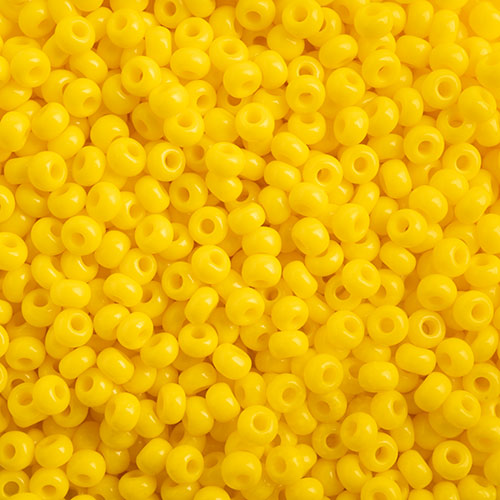 Czech Seed Bead 10/0 Opaque Gold Yellow, 082