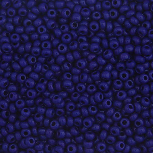 Czech Seed Bead 10/0 Opaque Dark Royal Blue, 084