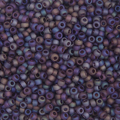 Czech Seed Bead 10/0 Transparent AB Matt Mauve, 099