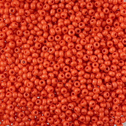 Czech Seed Bead 10/0 Terra Intensive Orange, 115