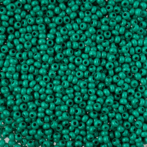 Czech Seed Bead 10/0 Terra Intensive Dark Green, 124