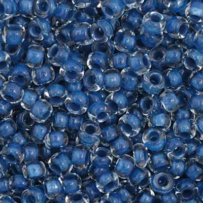 Czech Seed Bead 11/0 C/L Blue, 01007V