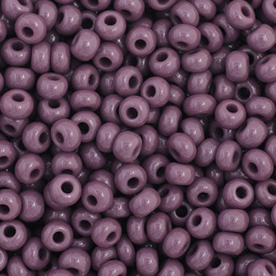 Czech Seed Bead 11/0 Opaque Dark Mauve, 01027V