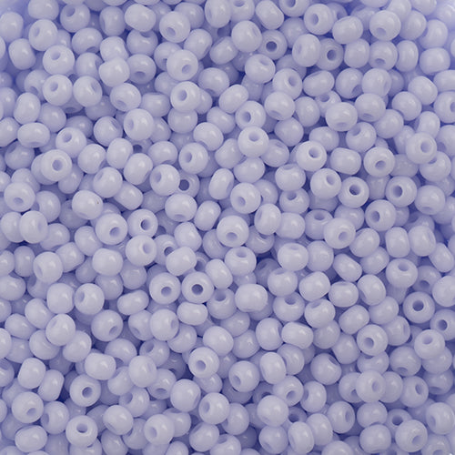 Czech Seed Bead 11/0 Opaque Natural Lilac, 01506V