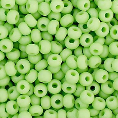 Czech Seed Bead 11/0 Opaque Pale Green, 34908V