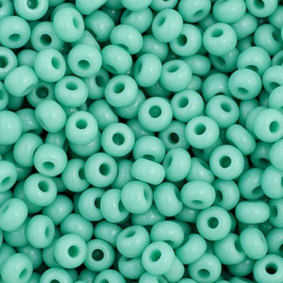 Czech Seed Bead 11/0 Opaque Turquoise, 34910V